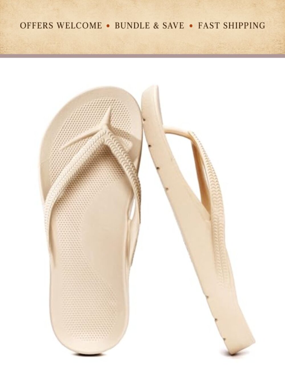 Unisex Flip Flops with Arch Support Comfortable Shower Thong Sandals